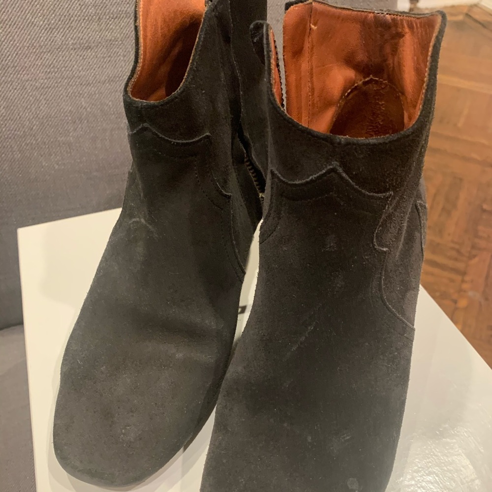 ISABEL MARANT Dicker dark gray suede boots size 38